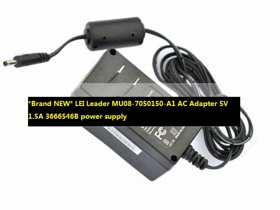 *Brand NEW* LEI Leader MU08-7050150-A1 AC Adapter 5V 1.5A 3666546B power supply - Click Image to Close